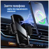 Універсальний автотримач ColorWay FlameGrip, автозажим, Wireless Charger 15W Black (CW-CHAW070Q-BK) - Image 8
