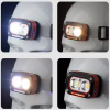 Налобний фонар G08-2XPG, Білий; Жовтий, LED Червоний, Датчик руху, Li-Ion акумулятор, ЗУ Type-C - Image 3