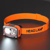Налобний фонар G08-2XPG, Білий; Жовтий, LED Червоний, Датчик руху, Li-Ion акумулятор, ЗУ Type-C - Image 4