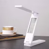 Настольная LED-лампа аккумуляторная 18 LED, часы, дата, температура, Micro-USB - Image 3