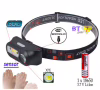 Налобний ліхтар Bailong BL-1804A, LED+COB, сенсор, акумулятор 18650, micro USB - Image 2