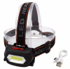 Налобный фонарь Bailong BL-203, LED+COB, аккумулятор, micro USB, 7568 - Image 4