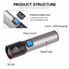 Ручной фонарь аккумуляторный BL-K31, USB charge, 6811 - Image 3