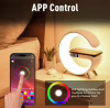 Настольная смарт лампа-ночник G-Smart G11 с беспроводной зарядкой и Bluetooth-колонкой 8939 - Image 4