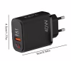 Сетевое зарядное устройство PKG050, PD, 40W, QC3.0, LED-дисплей - Image 3