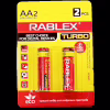 Батарейка Rablex LR6 (AA) Turbo Alkaline (блистер 2 шт.) - Image 2