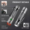Ручний ліхтар YEMAO YM-M52, XH P360 LED, 1500LM, 2x14500 акум, Zoom, TYPE-C - Image 7