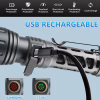 Ручной фонарь YEMAO YM-А60, 1200LM, TG LED, Zoom, 1x18650 аккум, TYPE-C - Image 6