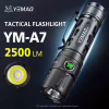 Ручной фонарь YEMAO YM-А7, 2200LM, P80 LED, Zoom, 1x21700 аккум, TYPE-C - Image 7