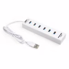 Концентратор Vinga 6xUSB2.0 + card-reader with switch 0.8m (VCP2H6USBCRSWWH) - Image 2