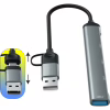 Концентратор Dynamode 5-in-1 USB Type-C/Type-A to 1хUSB3.0, 2xUSB 2.0, card-reader SD/MicroSD (DM-UH-514) - Image 5