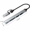 Концентратор Dynamode 5-in-1 USB Type-C/Type-A to 1хUSB3.0, 2xUSB 2.0, card-reader SD/MicroSD (DM-UH-514) - Image 6