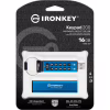 USB флеш накопитель Kingston 16GB IronKey Keypad 200 Blue USB 3.2 (IKKP200/16GB) - Image 6