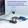 Концентратор Dynamode 5 ports USB3.0 to 4*USB3.0+2.4А Power Adapter 2.5A/12V (DM-UH-P405-G) - Image 7