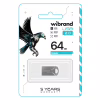 USB флеш накопитель Wibrand 64GB Hawk Silver USB 2.0 (WI2.0/HA64M1S) - Image 2