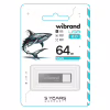USB флеш накопитель Wibrand 64GB Shark Silver USB 2.0 (WI2.0/SH64U4S) - Image 2