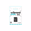 Карта пам'яті Wibrand 64GB mictoSD class 10 UHS-I (WICDXU1/64GB-A) - Image 2