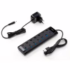 Концентратор Vinga USB3.0 to 7*USB3.0 1m cable with Switch and Power Adapter (VHA3A7B) - Image 2