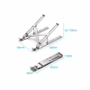 Подставка для ноутбука Vention Laptop X-type Stand Silver Aluminum Alloy (KDMI0) - Image 11