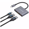 Концентратор Canyon hub DS-3 3in1 USB-C Dark Grey (CNS-TDS3) - Image 5