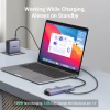 Концентратор Ugreen USB3.1 Type-C to HDMI/USB 3.0x2/RJ45/SD/TF/PD 100W CM512 (60515) - Image 7