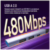 Концентратор ColorWay USB-A/USB-C 4-in-1 USB2.0х2/USB3.0/USB-C2.0 (CW-HUB06) - Image 9