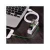 Концентратор HOCO USB 2.0 to 4xUSB Line machine HB1 Silver (6957531038146) - Image 5