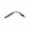Концентратор Dynamode USB Type-C + USB-A to 1хUSB-C 3.0 1хUSB-A 3.0 2xUSB-A 2.0 dark grey (DM-UH-314AC) - Image 2
