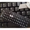 Наклейка на клавіатуру BestKey мініатюрна непрозора чорна, 56, білий (BKm4WHI/045) - Image 2