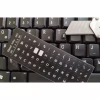 Наклейка на клавіатуру BestKey мініатюрна непрозора чорна, 56, срібний (BKm4SIL/044) - Image 2