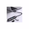 Концентратор XoKo USB-C 5-in-1 USB 3.0 + USB 2.0 + SD/TF + RJ45 100Mbps silver (XK-AC-350) - Image 3