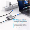 Концентратор ColorWay USB-C 3-in-1 USB 3.0 + HDMI 4K + USB-C PD100W (CW-HUB08) - Image 7