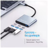 Концентратор ColorWay USB-C 3-in-1 USB 3.0 + HDMI 4K + USB-C PD100W (CW-HUB08) - Image 11