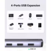 Концентратор Ugreen USB-C to 4xUSB 3.0 + HDMI CM417 gray (20197) - Image 4