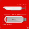 USB флеш накопитель SanDisk 128GB Phone Drive Arctic White Type-C USB 3.2 (SDIXS0N-128G-GN6NE) - Image 3