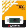 USB флеш накопичувач Kingston 128GB DataTraveler Duo USB 3.2 / Type-C Black/Green (DTDEG2/128GB) - Image 6