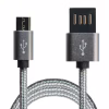Дата кабель USB 2.0 AM to Micro 5P 1.0m Grey/Black Grand-X (FM02) - Image 3