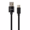 Дата кабель USB 2.0 AM to USB-C 1.0m nylon black Vinga (VCPDCTCNB1BK) - Image 2