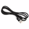 Дата кабель USB 2.0 AM to USB-C 1.0m nylon black Vinga (VCPDCTCNB1BK) - Image 3