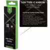 Дата кабель USB 2.0 AM to USB-C 1.0m nylon black Vinga (VCPDCTCNB1BK) - Image 4