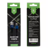 Дата кабель USB 2.0 AM to Micro 5P 1m flat nylon blue Vinga (VCPDCMFNB1B) - Image 4