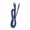 Дата кабель USB 2.0 AM to Micro 5P 1m flat nylon blue Vinga (VCPDCMFNB1B) - Image 5