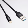 Дата кабель USB 2.0 AM to Lightning 1.0m black ColorWay (CW-CBUL004-BK) - Image 3