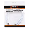 Дата кабель USB 2.0 AM to Micro 5P 0.6m Pro white REAL-EL (EL123500022) - Image 2