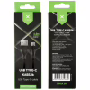 Дата кабель USB 2.0 AM to USB-C 1.0m cylindric nylon back Vinga (VCPDCTCCANB1BK) - Image 4
