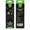 Дата кабель USB 2.0 AM to Lightning 1.0m cylindric nylon back Vinga (VCPDCLCANB1BK) - Image 4