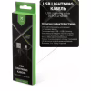 Дата кабель USB 2.0 AM to Lightning 1.0m flat nylon black Vinga (VCPDCLFNB1BK) - Image 4