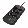Мережевий фільтр живлення ColorWay CW-CHE64B, 6 розеток/4USB Black (CW-CHE64B) - Image 4