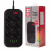 Мережевий фільтр живлення ColorWay CW-CHE64B, 6 розеток/4USB Black (CW-CHE64B) - Image 12