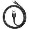 Дата кабель USB 2.0 AM to Lightning 1.0m Cafule 2.4A gray+black Baseus (CALKLF-BG1) - Image 3